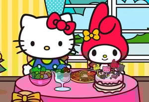 Play Hello Kitty and Friends Xmas Dinner Now