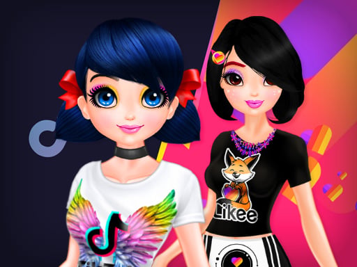 Meninas do TikTok vs Meninas do Likee - Free Jogos Online Grátis com a Tag Girls Game
