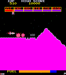 Play Scramble (bootleg on Galaxian hardware) Now -  :xxx - :yyy Game Screenshot