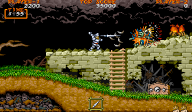 Spiele jetzt Dai Makai-Mura (Bootleg, Japan) - Arcade :xxx – :yyy Spiel-Screenshot