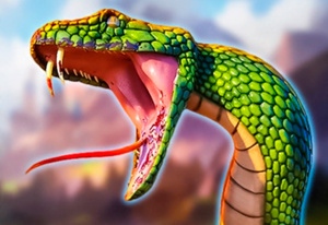 Python Snake Simulator gameplay screenshot