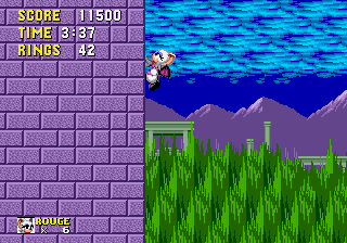 Play Rouge the Bat in Sonic 1 Now -  :xxx - :yyy Game Screenshot