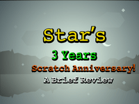 Spiele jetzt Sterne 3 Jahre Scratch-Jubiläum! -  :xxx – :yyy Spiel-Screenshot