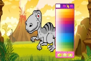 Ice Age Funny Dinosaurs Coloring Book gameplay screenshot