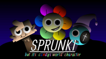Sprunki but Dandy’s World Characters gameplay screenshot