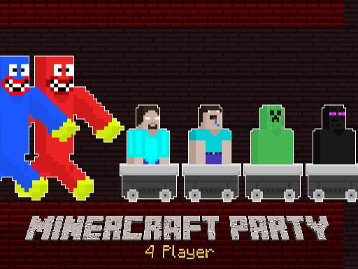 MinerCraft Party - 4 Player - Free Top Free Online Games tagged 2-player Game