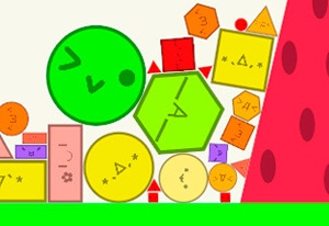 Suika Shapes gameplay screenshot