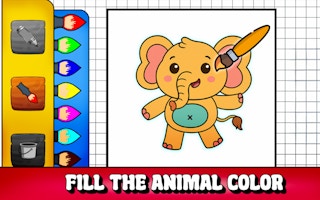 동물 색상을 채우십시오 - Free 게임 대상Coloring Game