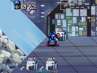 Play Captain America and The Avengers (US Rev 1.9) Now -  :xxx - :yyy Game Screenshot