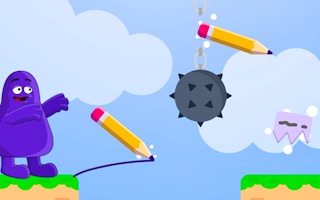 Grimace Shake Draw and Erase - Free kids Game Like Tic-Tac-Toe Mouse Vs. Cat