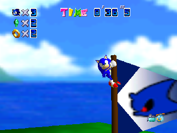 Jouez à Mario 64 Édition Sonic Plus v222 maintenant -  Capture d'écran de :xxx - Jeu :yyy