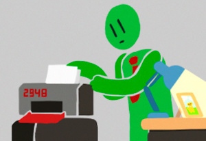 Play George and the Printer Now -  :xxx - :yyy Game Screenshot