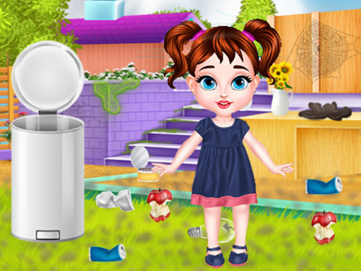 Baby Taylor Backyard Cleaning Games