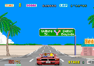 Play Out Run (Japan, deluxe sitdown, FD1089A 317-0019) Now -  :xxx - :yyy Game Screenshot