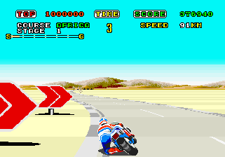 Play Super Hang-On (sitdown/upright, FD1089B 317-0034 decrypted) Now -  :xxx - :yyy Game Screenshot