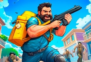Zombie Open World: Dead Town Delivery - 100% Free Shooting Zombie Open World: Dead Town Delivery - Shooting Game Screenshot