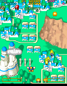 Juega a Detana!! Twin Bee (versión Japón J) ahora - Arcade Captura de pantalla de :xxx - Juego :yyy