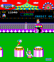 Play Circus Charlie (level select, set 2) Now -  :xxx - :yyy Game Screenshot