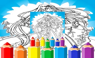 Anime Princess Coloring Pages - Free kids Game Like Police