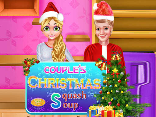 Juega a Sopa De Calabaza De Pareja De Navidad online gratis – Captura de pantalla del juego de Cooking