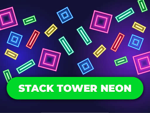 Torre de Pilas Neón: Mantén los Bloques en Equilibrio - Free Juegos para Puzzle Game