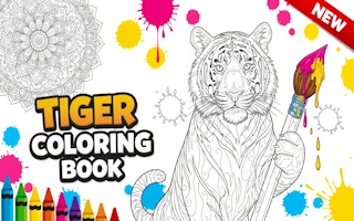 Tiger Coloring Book - Free coloring Game Like Coloriage Magique