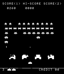 Play Space Invaders (TV Version rev 1) Now -  :xxx - :yyy Game Screenshot