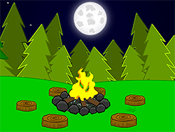 Play Spooky Camp Escape Now - Escape :xxx - :yyy Game Screenshot