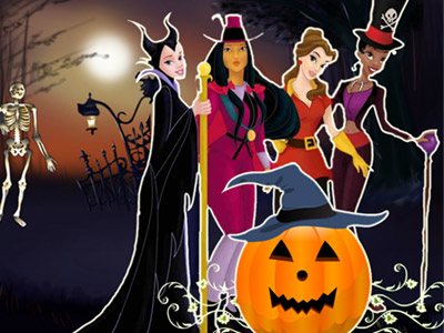 Play Princesses Halloween Night Now -  :xxx - :yyy Game Screenshot