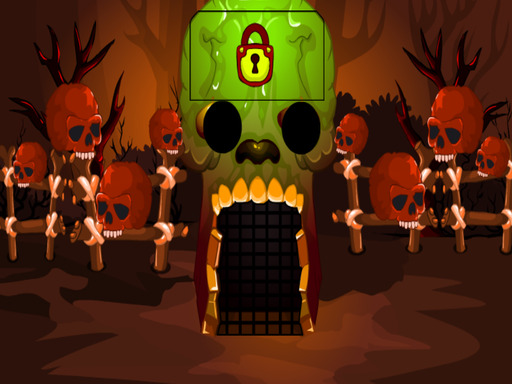Brown Skull Forest Escape Games