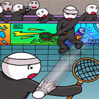stick figure badminton 2 gameplay screenshot