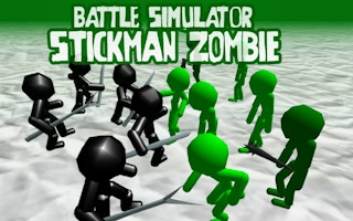 Battle Simulator Stickman Zombie - Free Games for Action Game