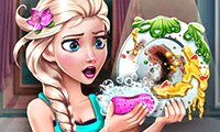 Ice Queen: Dish Washing Play Ice Queen: Dish Washing Now