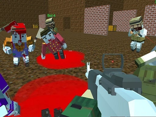 Guerra Blocky dos Zumbis Surpreendentes - Free Jogos para Multi-player Game