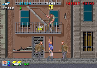 Play E-Swat - Cyber Police (set 4, World, FD1094 317-0130 decrypted) Now -  :xxx - :yyy Game Screenshot