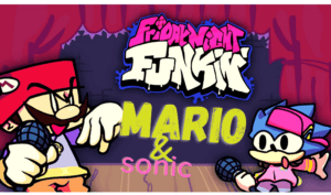 العب FNF مقابل Mario و Sonic التقبيل الآن -  لقطة شاشة لعبة :xxx - :yyy