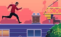 Играть в Паркур крыша сейчас -  Скриншот игры :xxx - :yyy