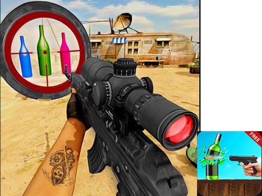 Sniper Bottle Shooting Game - Free Games for Shooting Game