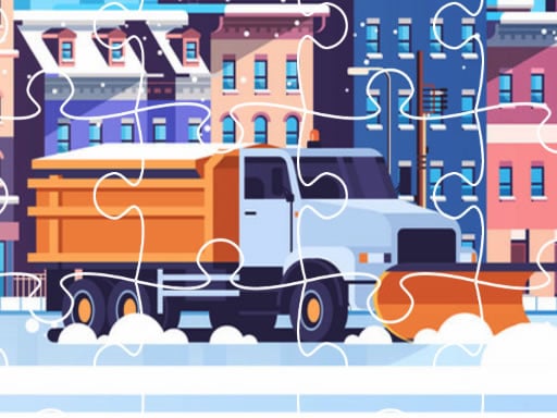 Snow Plow Trucks Jigsaw - Free Top Free Online Games tagged Snow Game