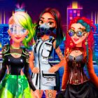 Play cyberpunk city fashion Now