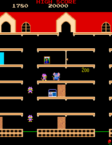 Play Mappy (Japan) Now -  :xxx - :yyy Game Screenshot