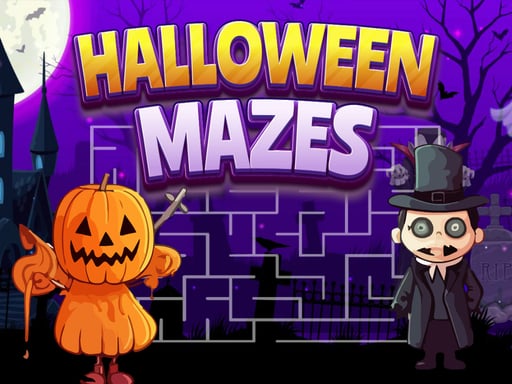 Halloween Mazes - Free Top Free Online Games tagged 2-player Game