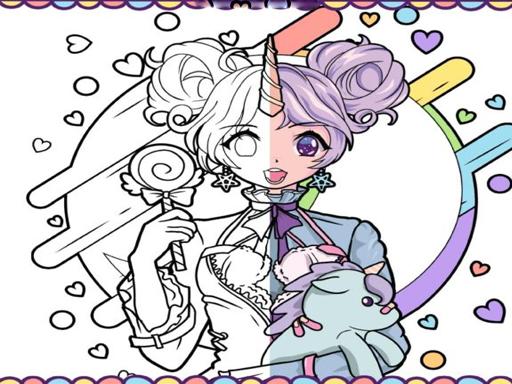 Livro de Colorir Meninas de Anime: Colorindo Manga Pop - Free Jogos Online Grátis com a Tag Girls Game