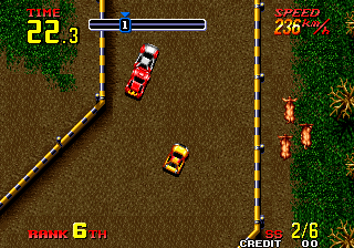 Spiele jetzt Thrash Rally (ALM-003)(ALH-003) - Arcade :xxx – :yyy Spiel-Screenshot