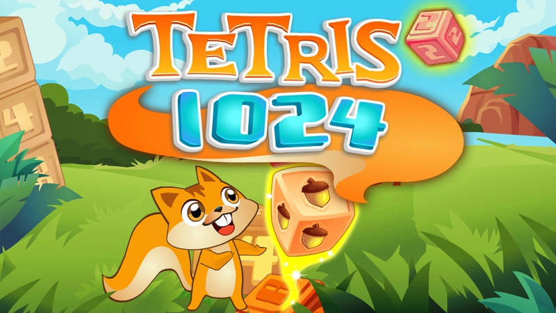 Tetris 1024 gameplay screenshot