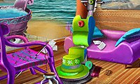 立即玩海滩房屋清洁 -  :xxx - :yyy 游戏截图