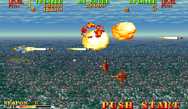 Play Carrier Air Wing (bootleg set 1 (with 2xYM2203 + 2xMSM5205), U.S. navy 901012 etc) Now -  :xxx - :yyy Game Screenshot