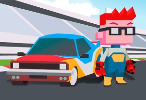 Play Super Blocky Race Now