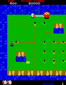 Play Dig Dug II (Old Ver.) Now -  :xxx - :yyy Game Screenshot