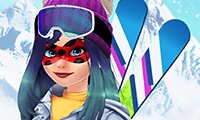 Play Mask Lady: Ski Time Now Mask Lady: Ski Time gameplay screenshot